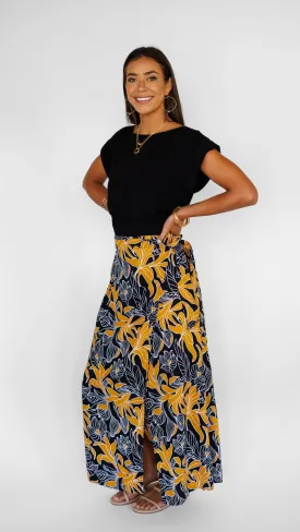 Kalei Skirt / Tropical Black