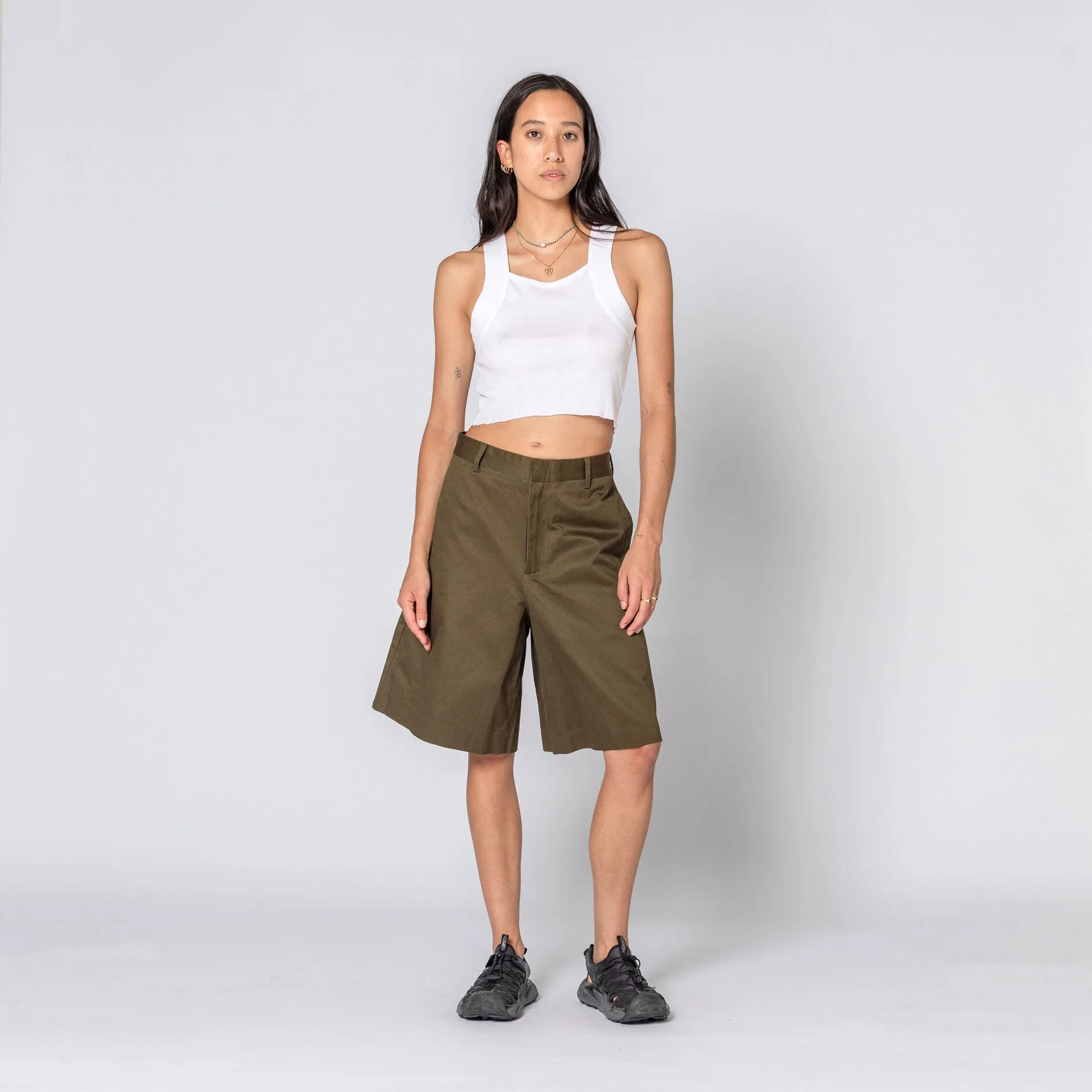 KHAKI LONG SHORT