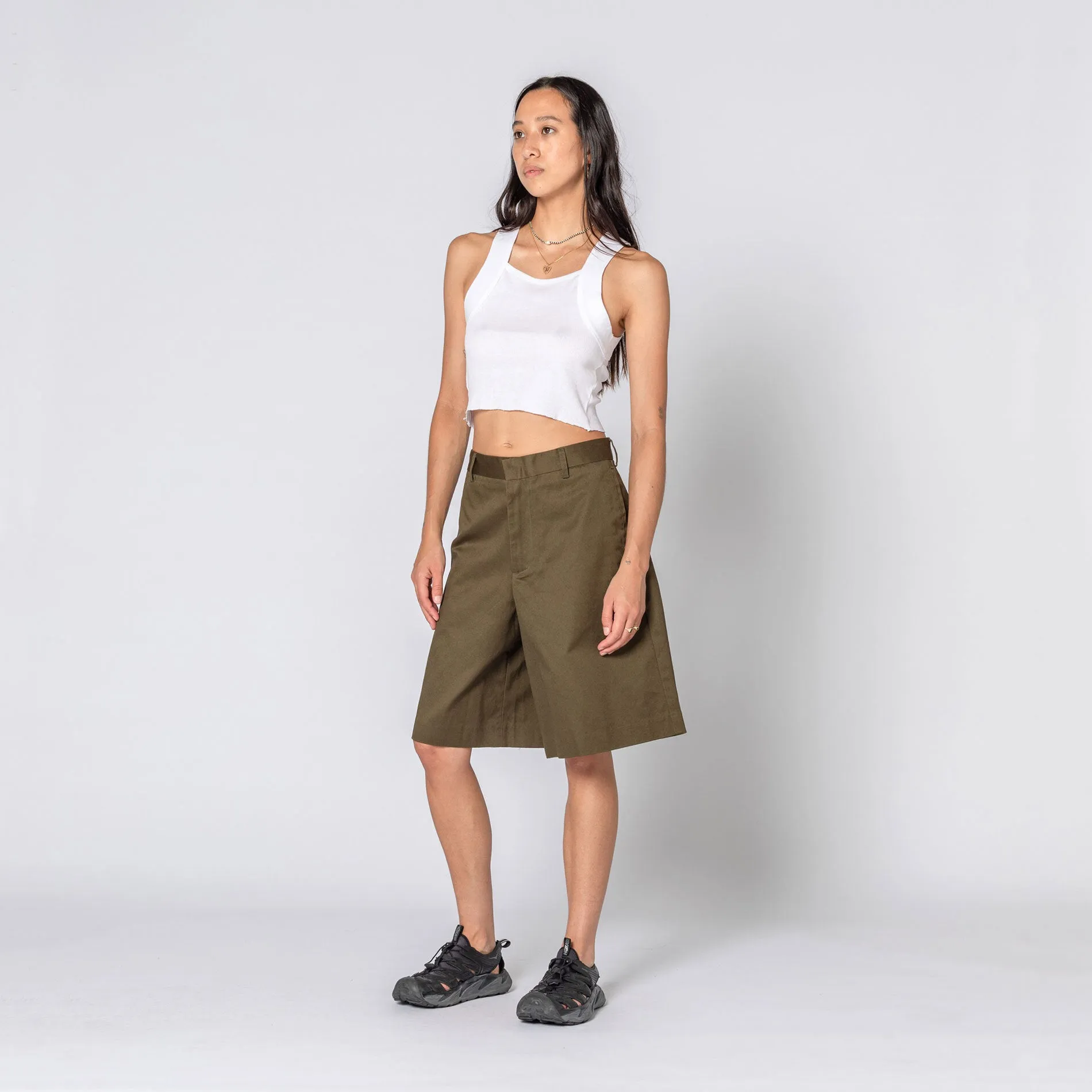 KHAKI LONG SHORT