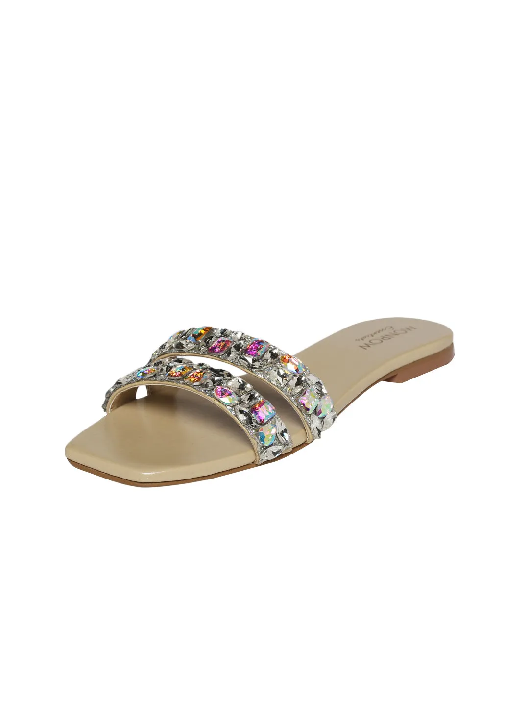 Lacey Beige Flats