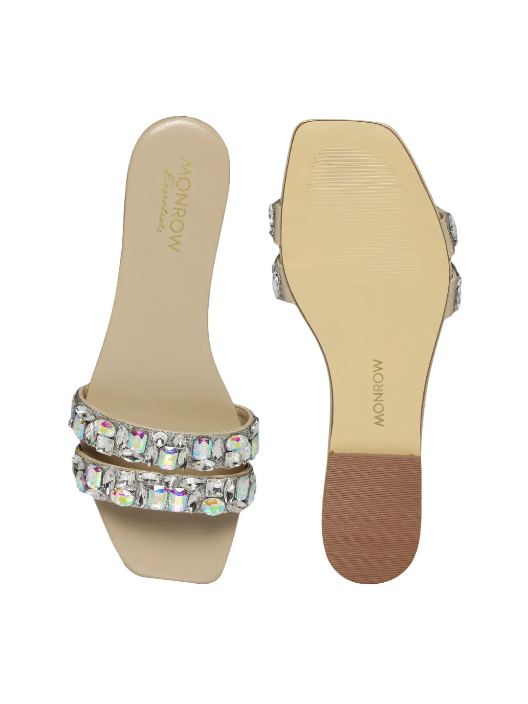 Lacey Beige Flats