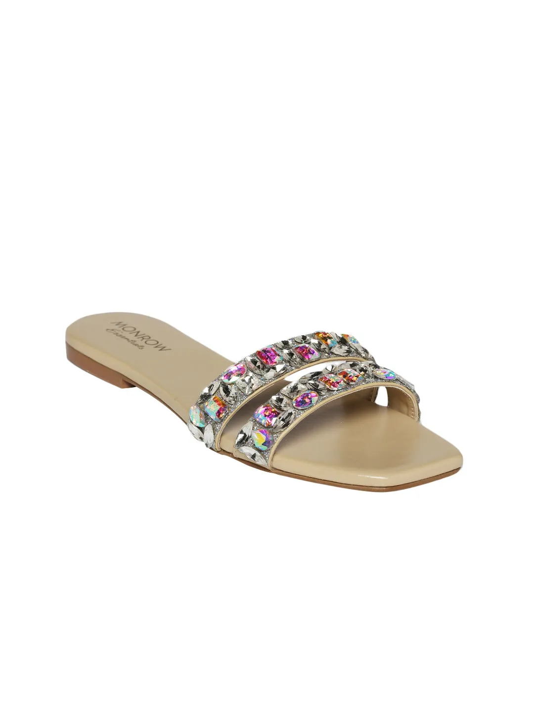 Lacey Beige Flats