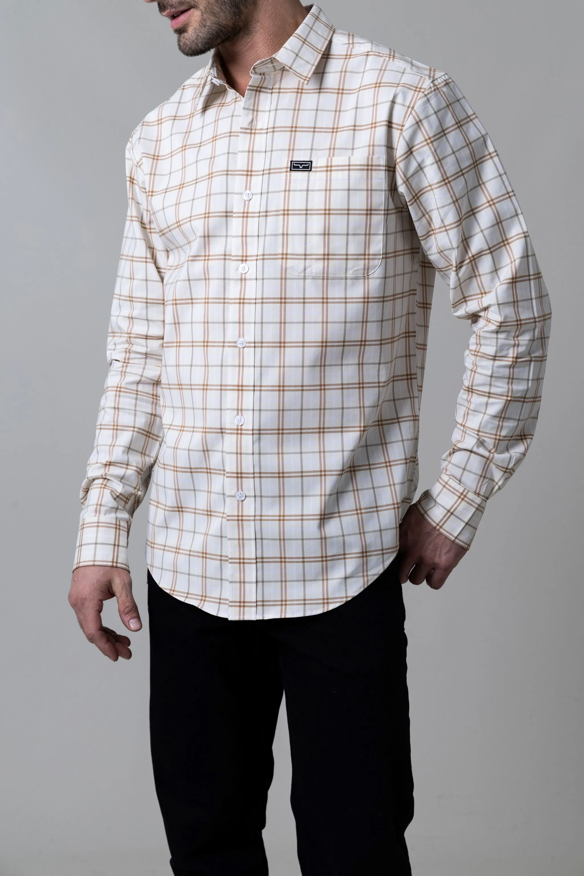 LUCAS-DRESS SHIRT-NATURAL