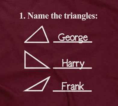Name The Triangles (Math Problem) T-Shirt