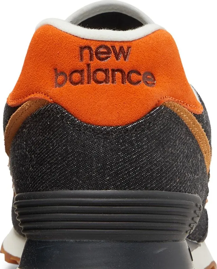 New Balance 574 'Denim - Black Faded Workwear' Sneakers, black