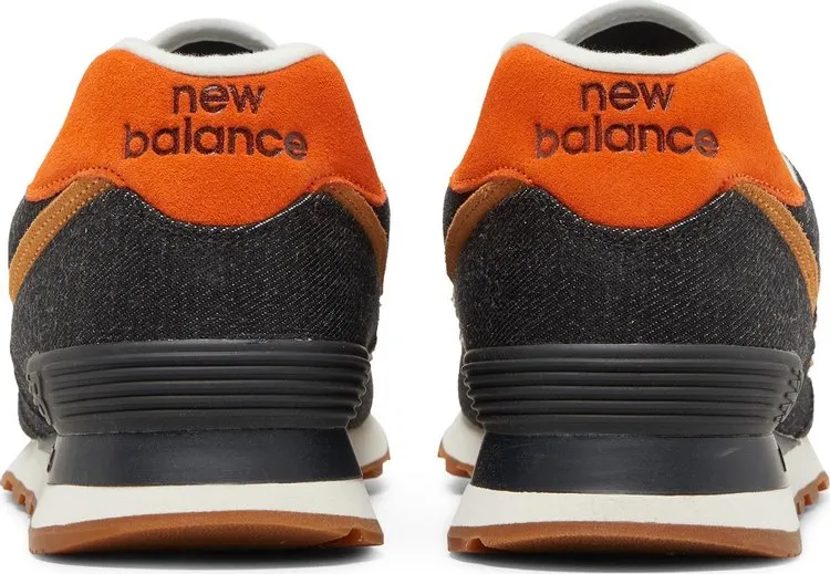 New Balance 574 'Denim - Black Faded Workwear' Sneakers, black