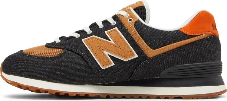New Balance 574 'Denim - Black Faded Workwear' Sneakers, black