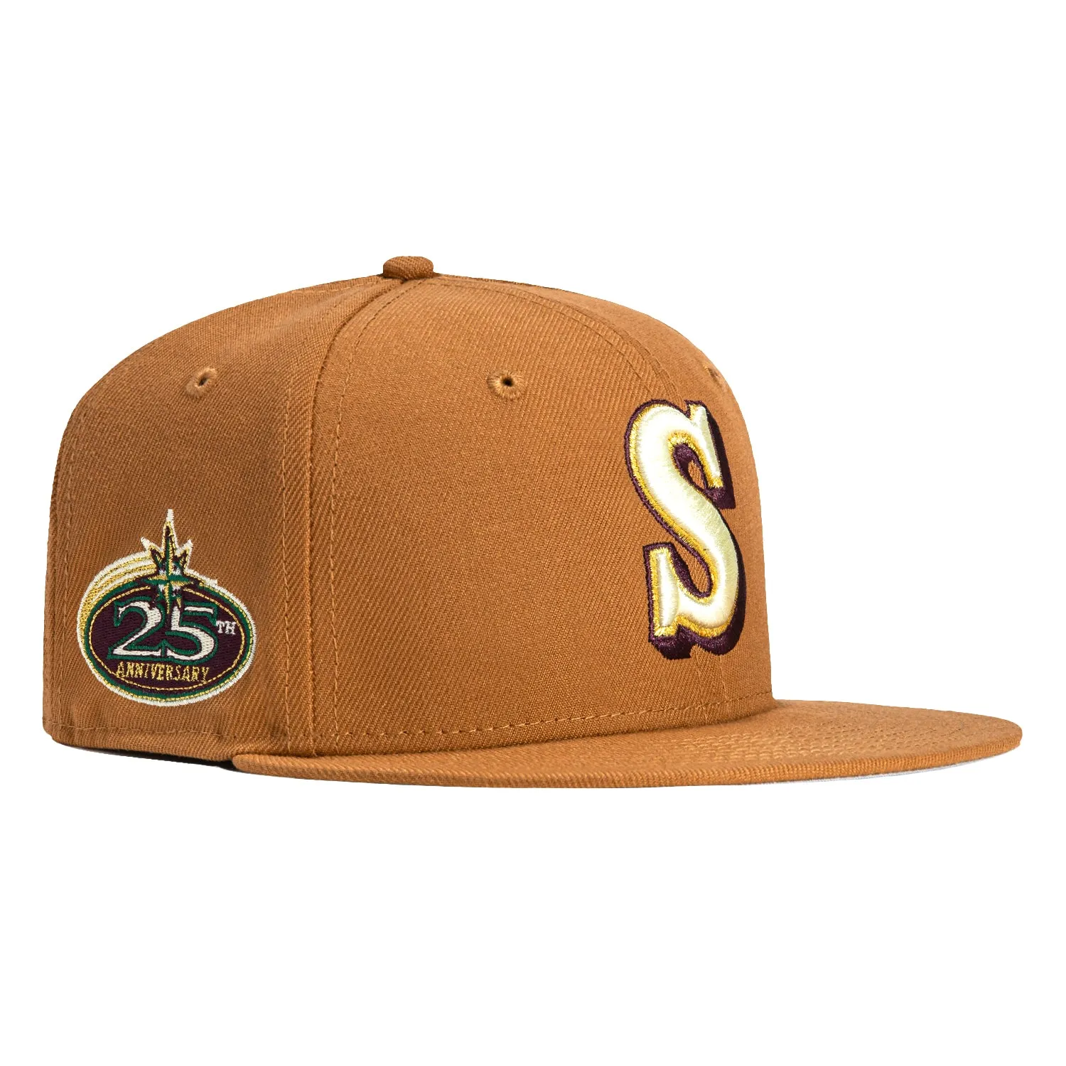 New Era 59Fifty Southwest Seattle Mariners 25th Anniversary Patch Hat - Khaki