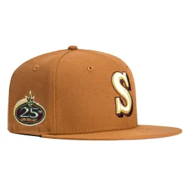 New Era 59Fifty Southwest Seattle Mariners 25th Anniversary Patch Hat - Khaki