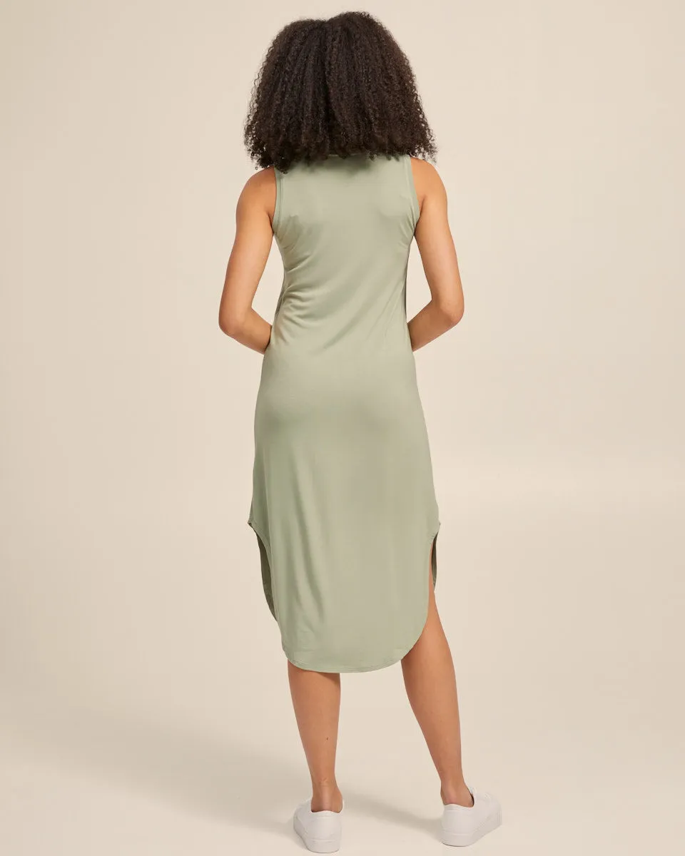 Nursing Tank Dress - Khaki