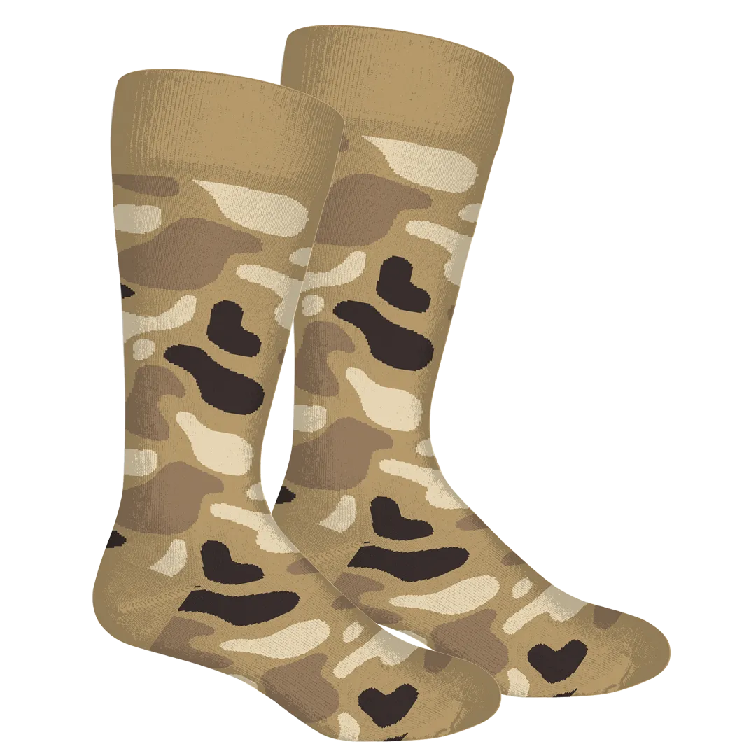 Old School Camo Crew Socks
