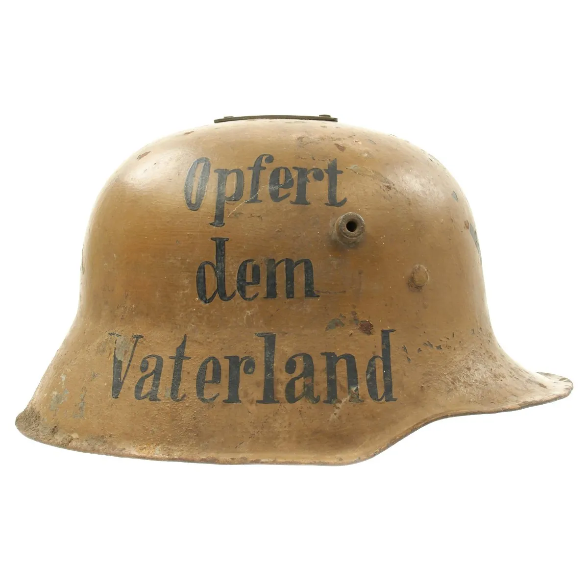 Original German WWI M16 Helmet Donation Bank for The Thrid Reich