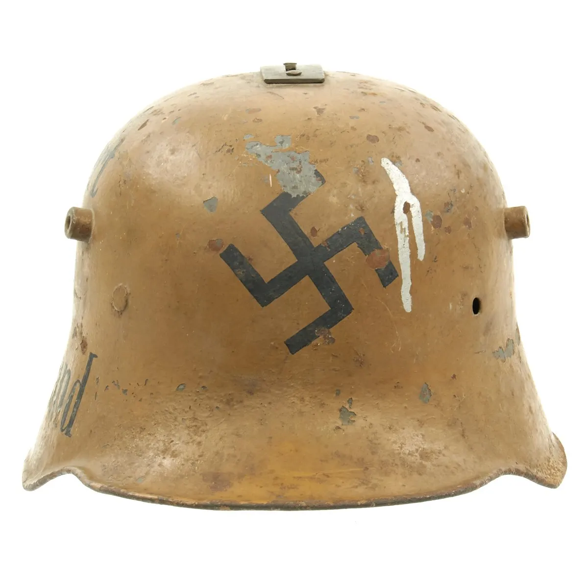 Original German WWI M16 Helmet Donation Bank for The Thrid Reich