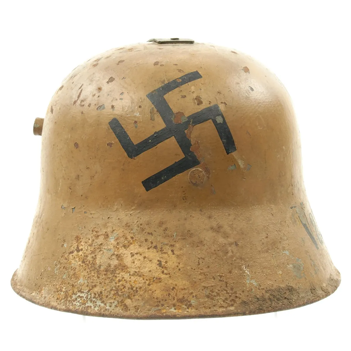 Original German WWI M16 Helmet Donation Bank for The Thrid Reich