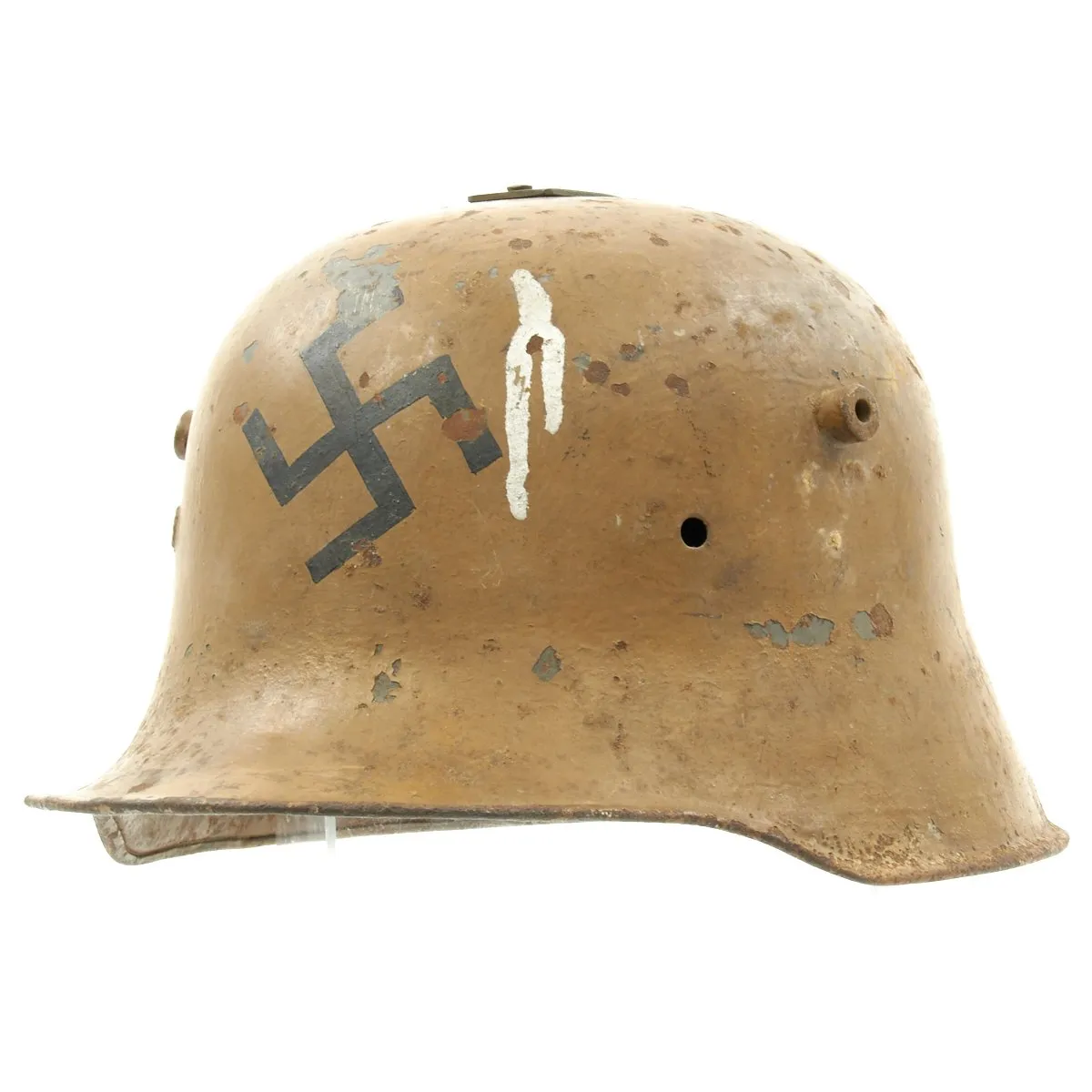 Original German WWI M16 Helmet Donation Bank for The Thrid Reich
