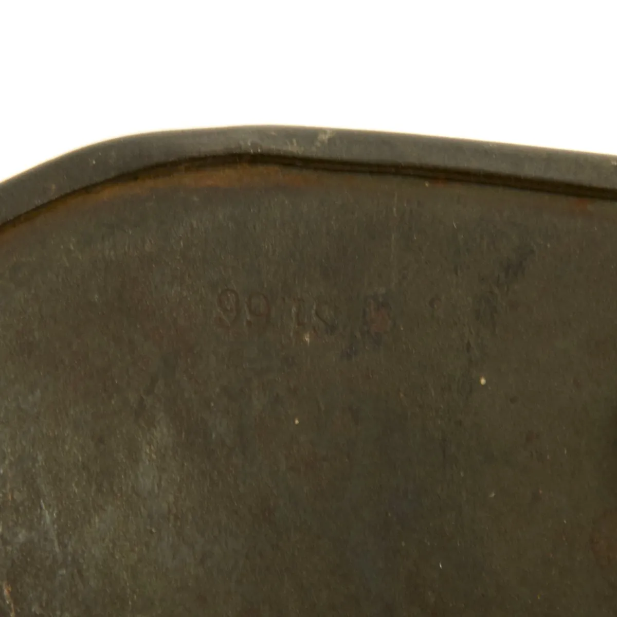 Original German WWI M16 Helmet with Original Camouflage Paint and Liner- Stamped Si66