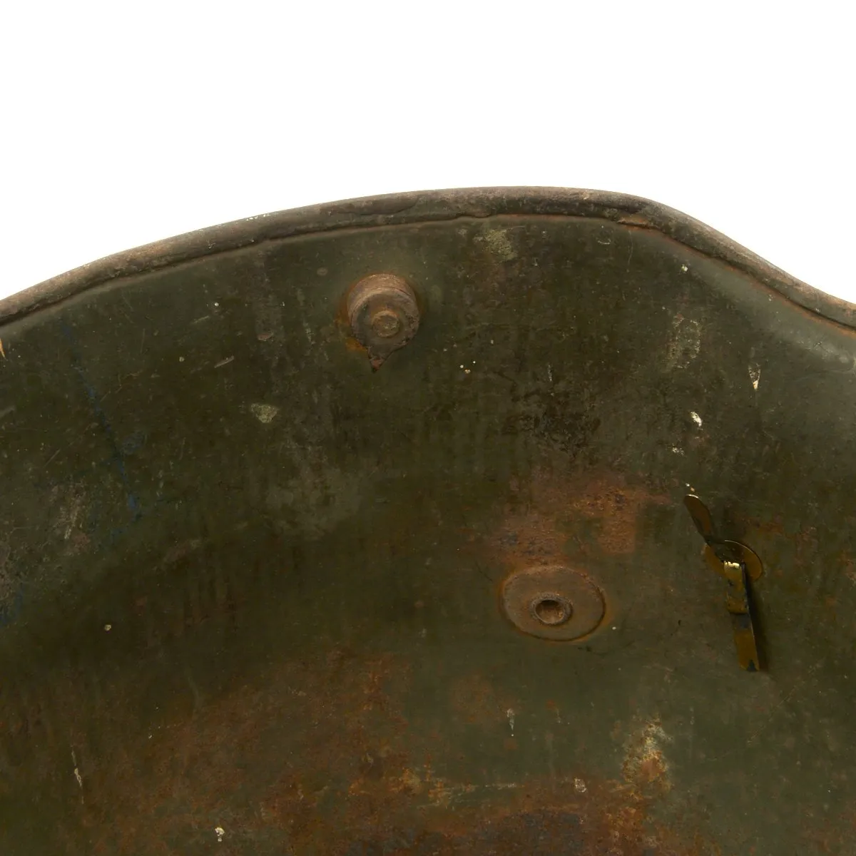 Original German WWI M16 Stahlhelm Helmet with Original Camouflage Paint