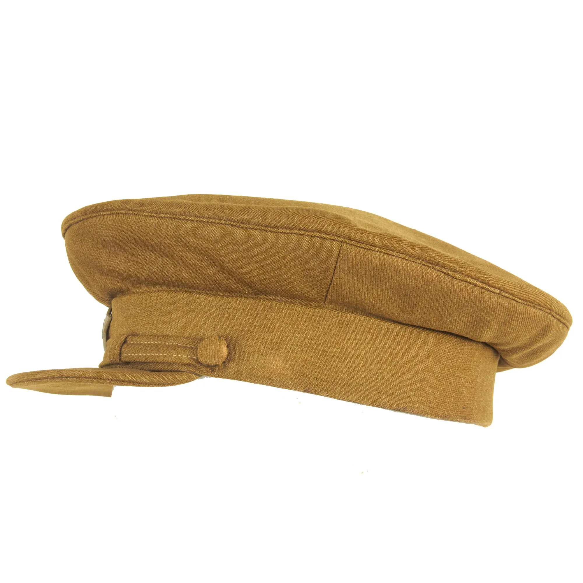 Original Soviet WWII Red Army M1924 Peaked Visor With Cap Device