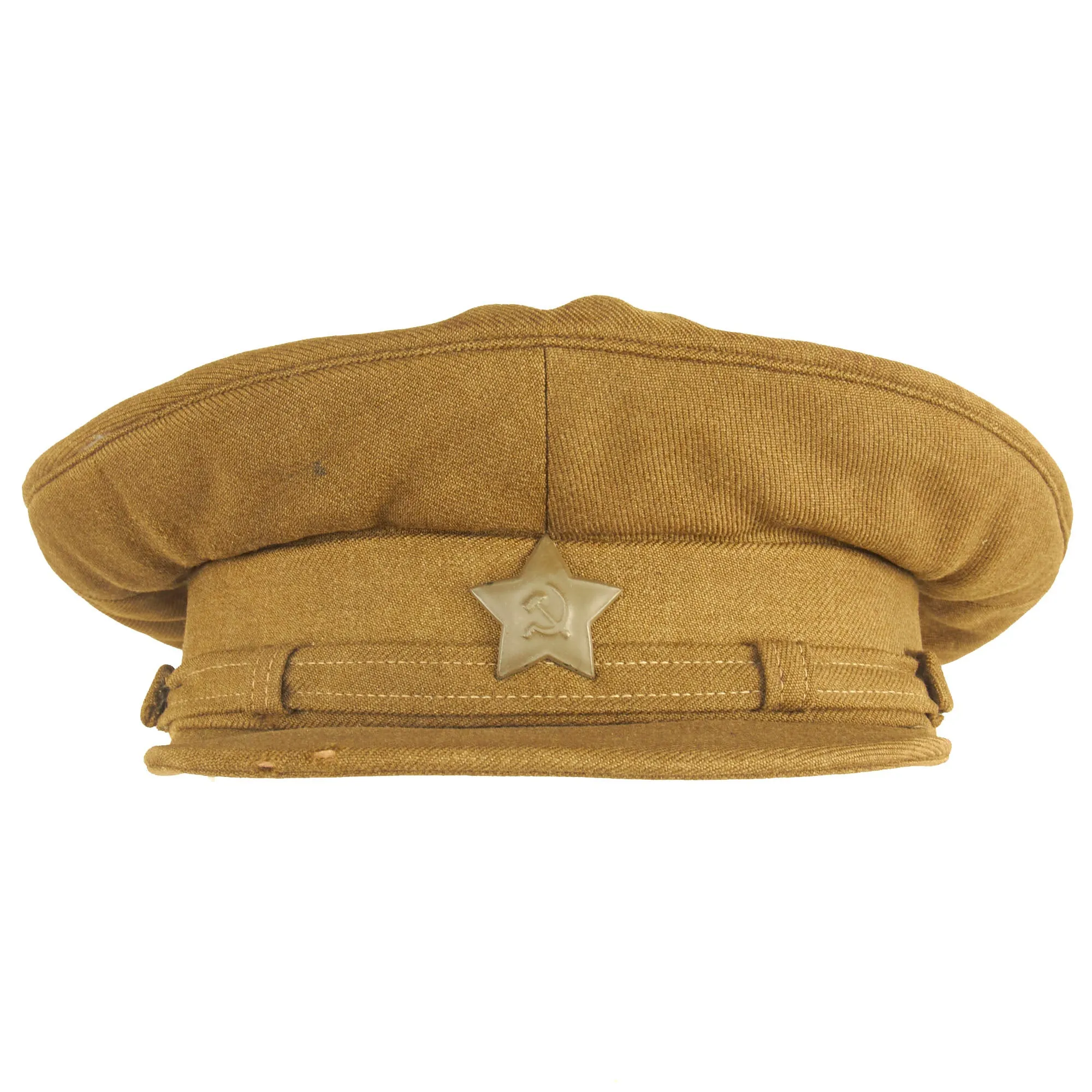 Original Soviet WWII Red Army M1924 Peaked Visor With Cap Device