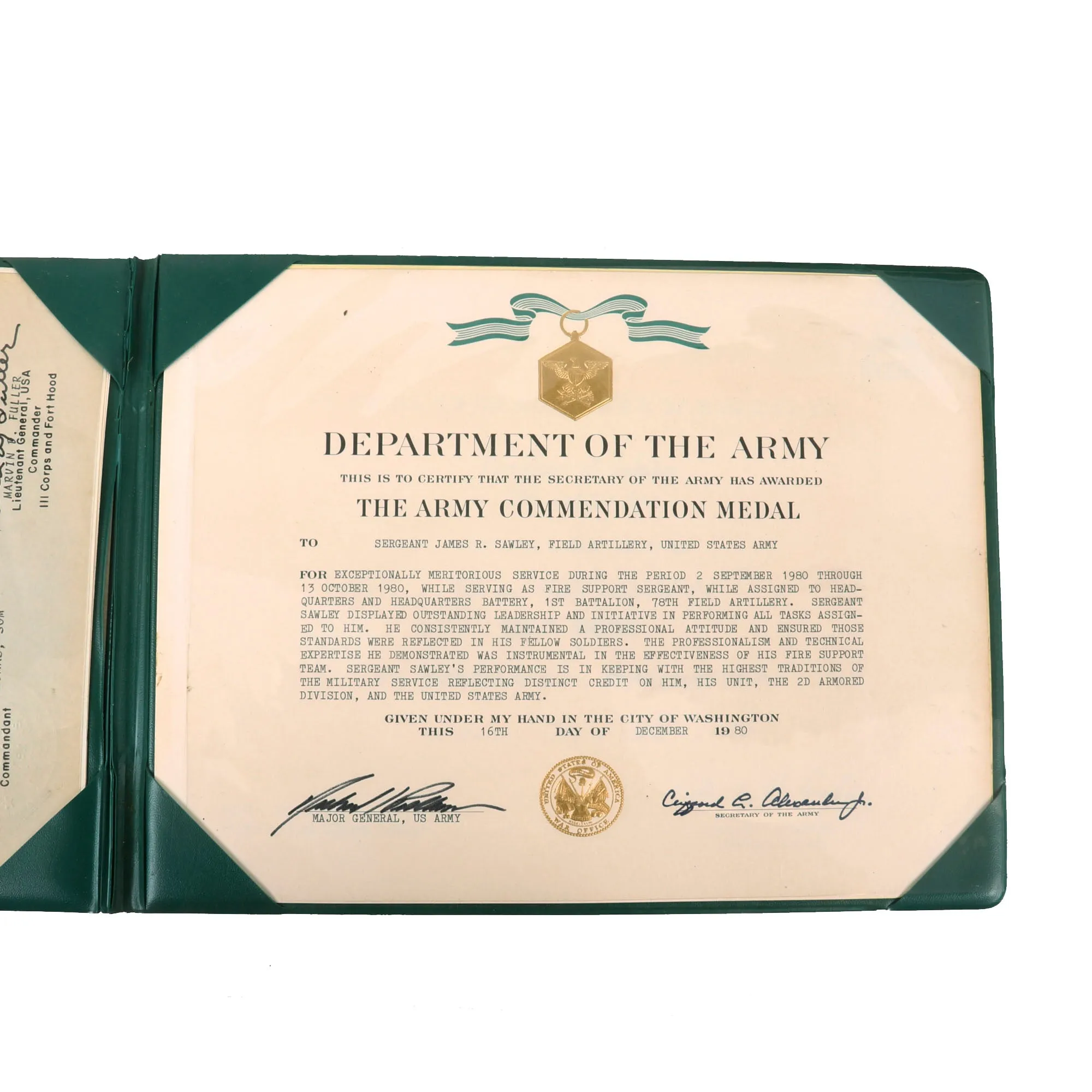 Original U.S. Vietnam War & Post Vietnam 1st Infantry Division Engraved Bronze Star Medal with OLC & Certificate Grouping - Army Commendation Medal & Others