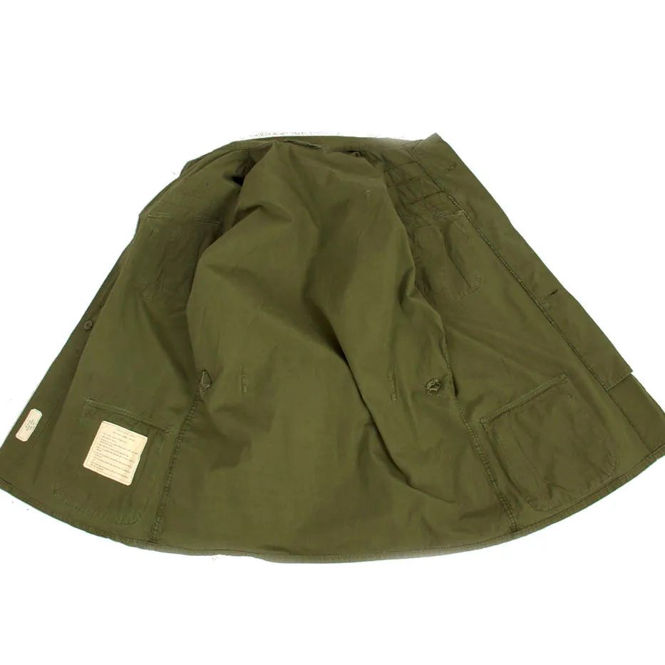 Original U.S. Vietnam War US Army Special Forces Airborne Ranger OG-107 Second Pattern “Type II” Jungle Uniform Jacket - Major Brown
