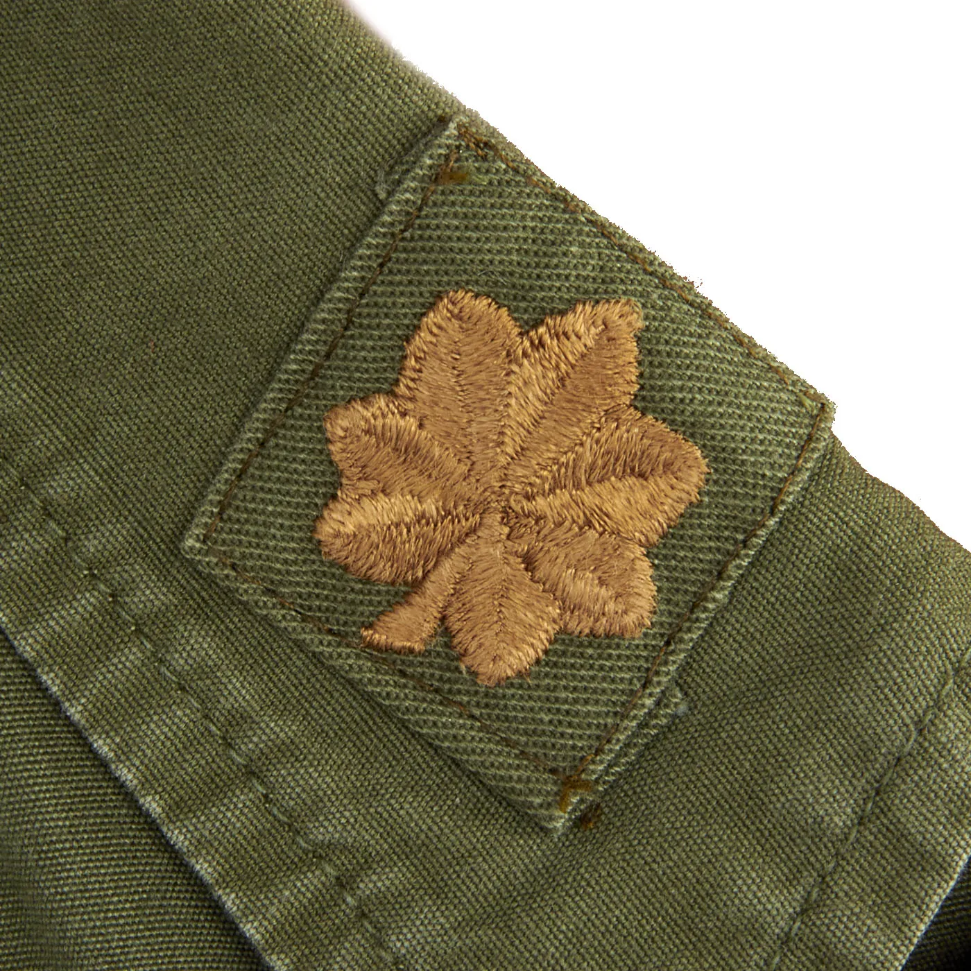 Original U.S. Vietnam War US Army Special Forces Airborne Ranger OG-107 Second Pattern “Type II” Jungle Uniform Jacket - Major Brown