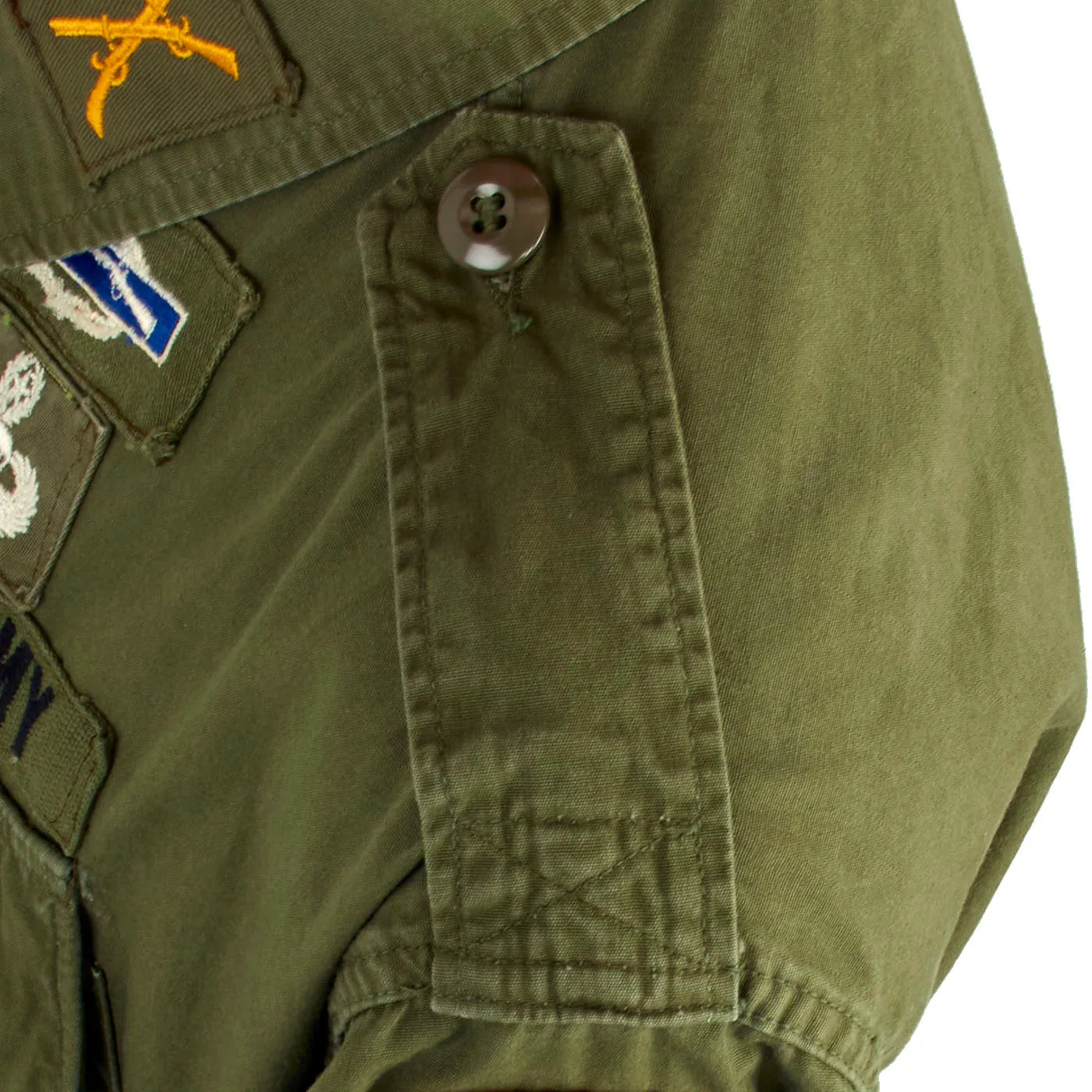 Original U.S. Vietnam War US Army Special Forces Airborne Ranger OG-107 Second Pattern “Type II” Jungle Uniform Jacket - Major Brown