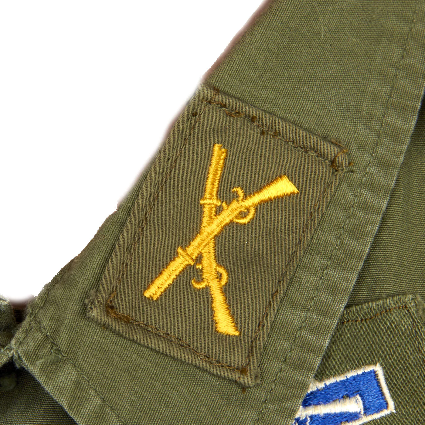 Original U.S. Vietnam War US Army Special Forces Airborne Ranger OG-107 Second Pattern “Type II” Jungle Uniform Jacket - Major Brown