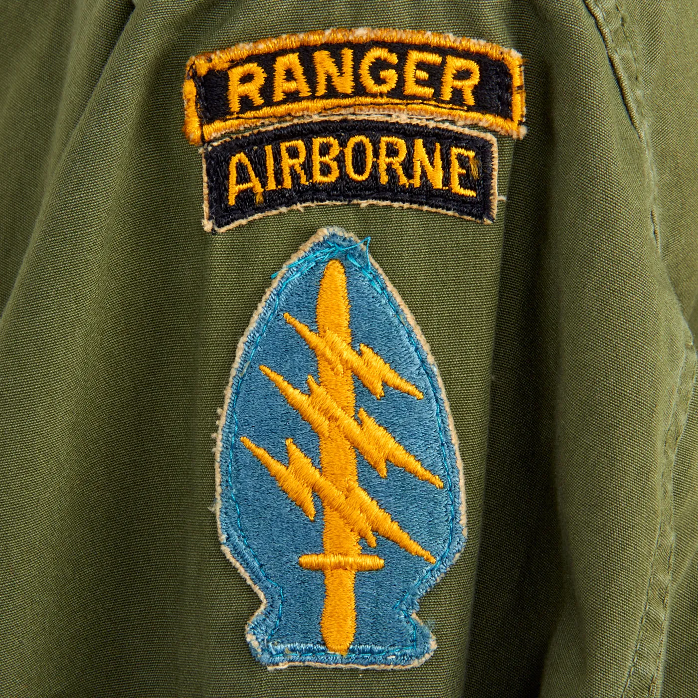 Original U.S. Vietnam War US Army Special Forces Airborne Ranger OG-107 Second Pattern “Type II” Jungle Uniform Jacket - Major Brown