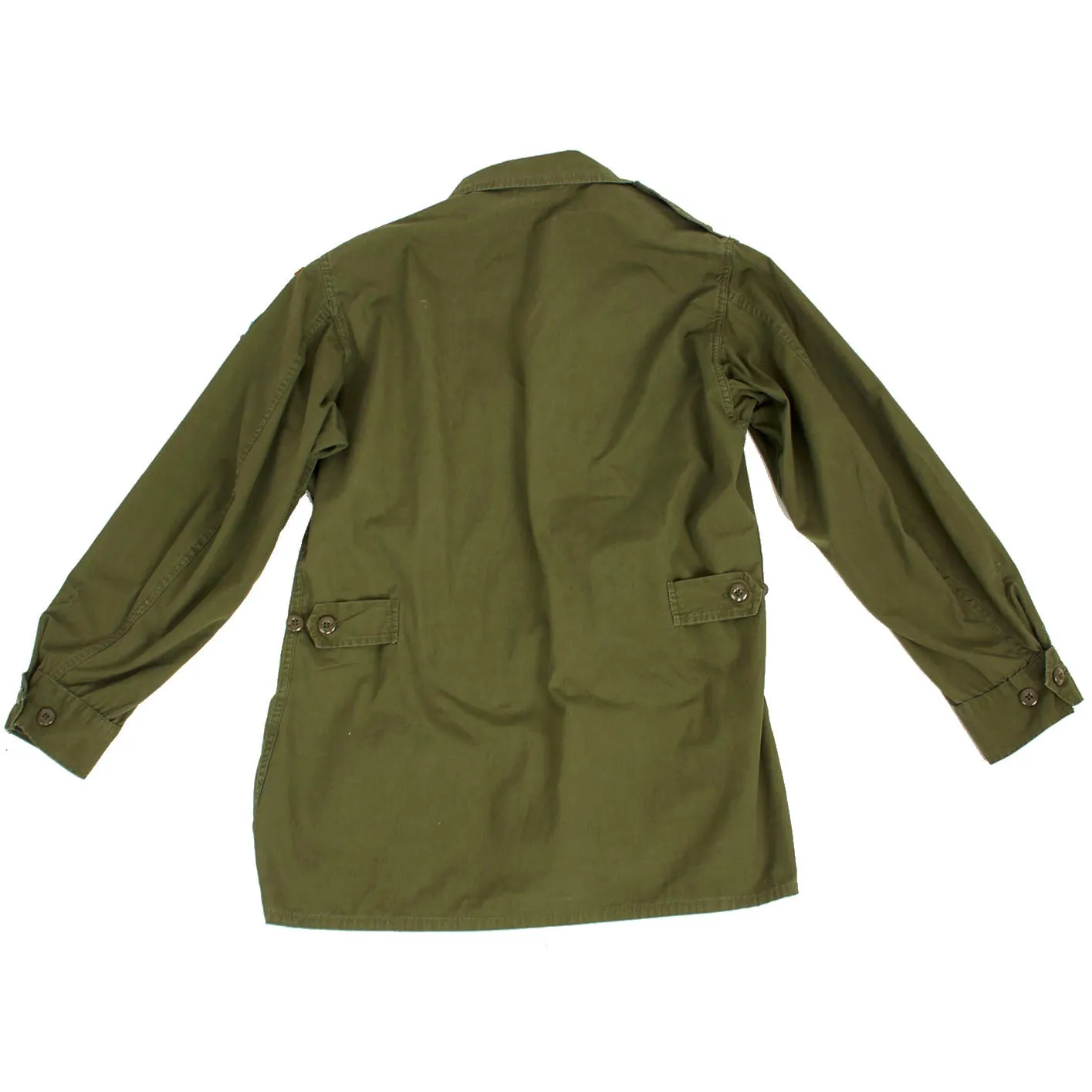 Original U.S. Vietnam War US Army Special Forces Airborne Ranger OG-107 Second Pattern “Type II” Jungle Uniform Jacket - Major Brown