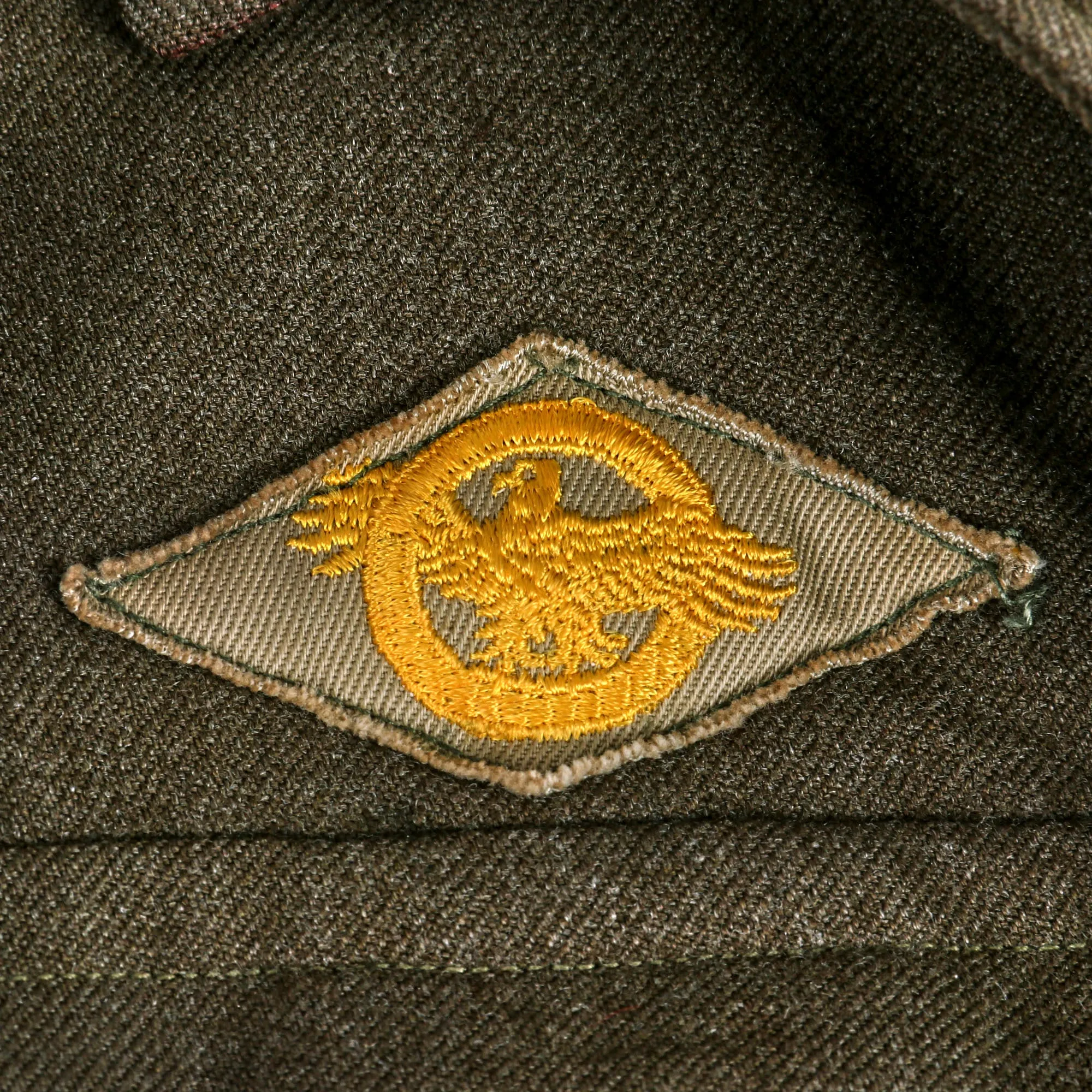 Original U.S. WWII 82nd Airborne Division, 505th Parachute Infantry Regiment Headquarters Ike Jacket Named to Private John M. Cox With Overseas Cap and Plaque