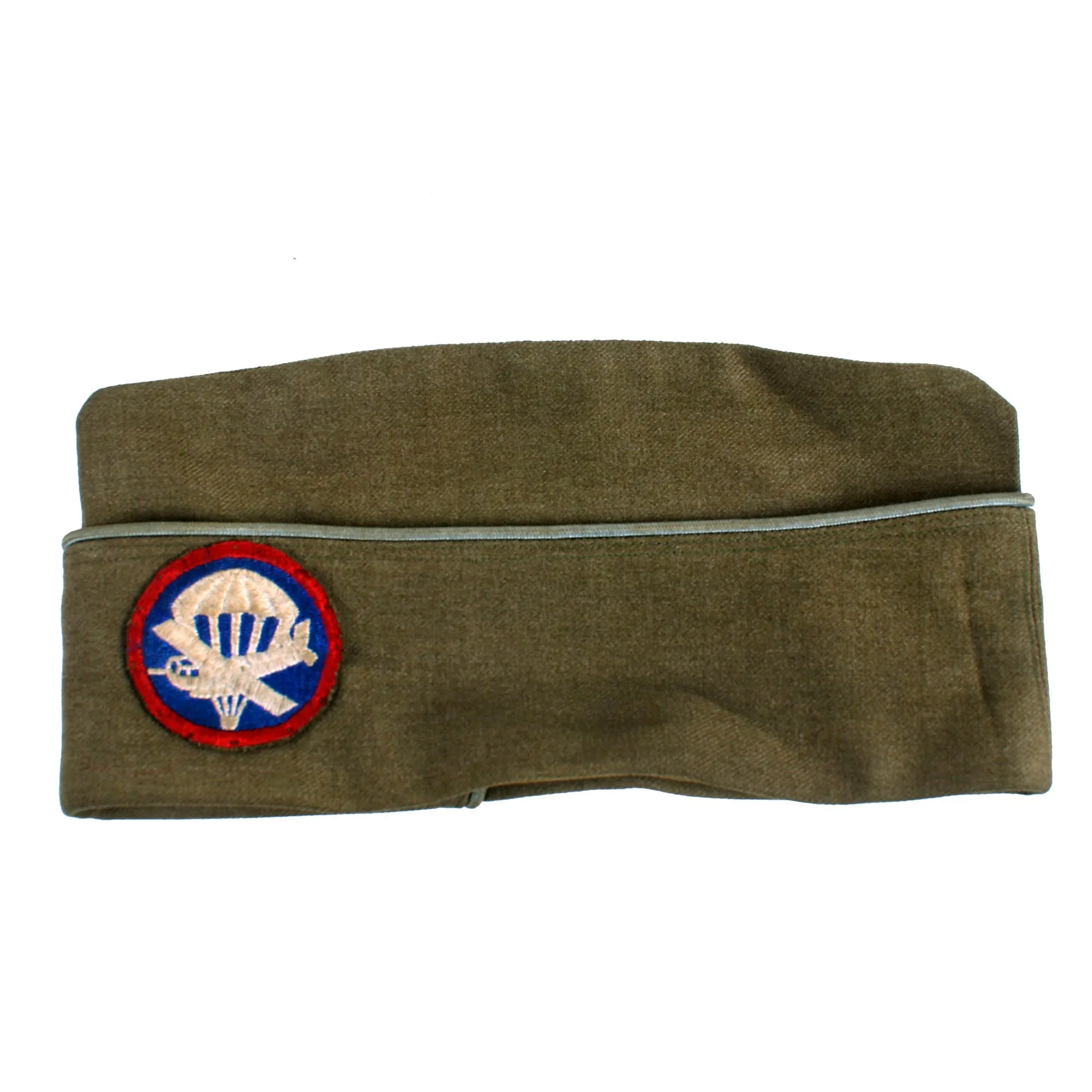 Original U.S. WWII 82nd Airborne Division, 505th Parachute Infantry Regiment Headquarters Ike Jacket Named to Private John M. Cox With Overseas Cap and Plaque