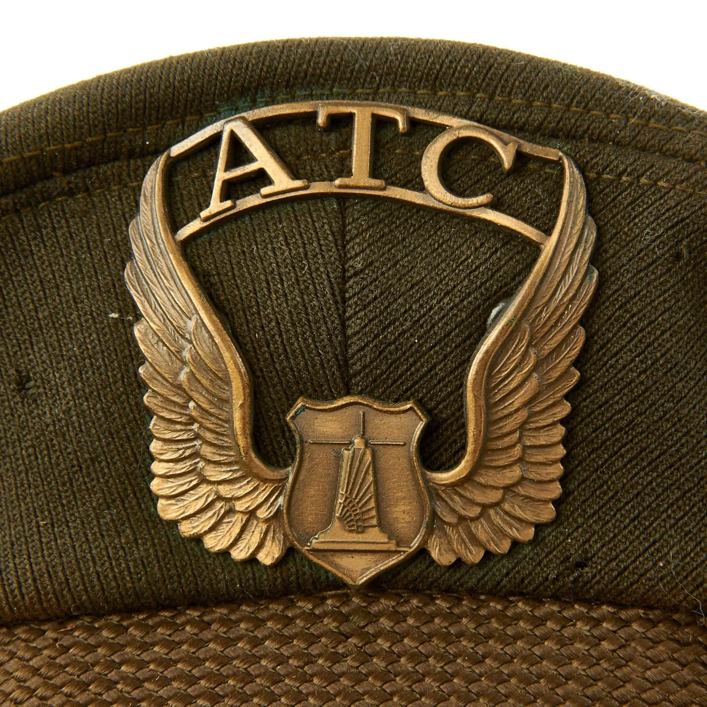 Original U.S. WWII Air Transport Command ATC Crush Peaked Visor Cap