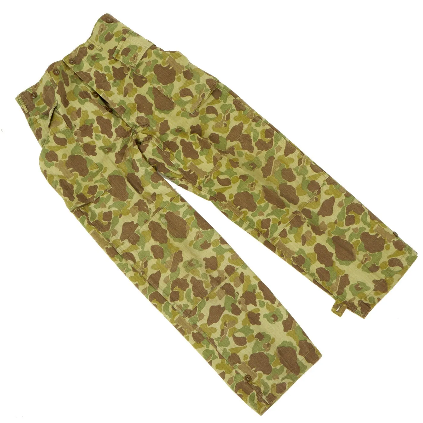 Original U.S. WWII Army Two-Piece Reversible Camouflage Uniform - As Seen in Book