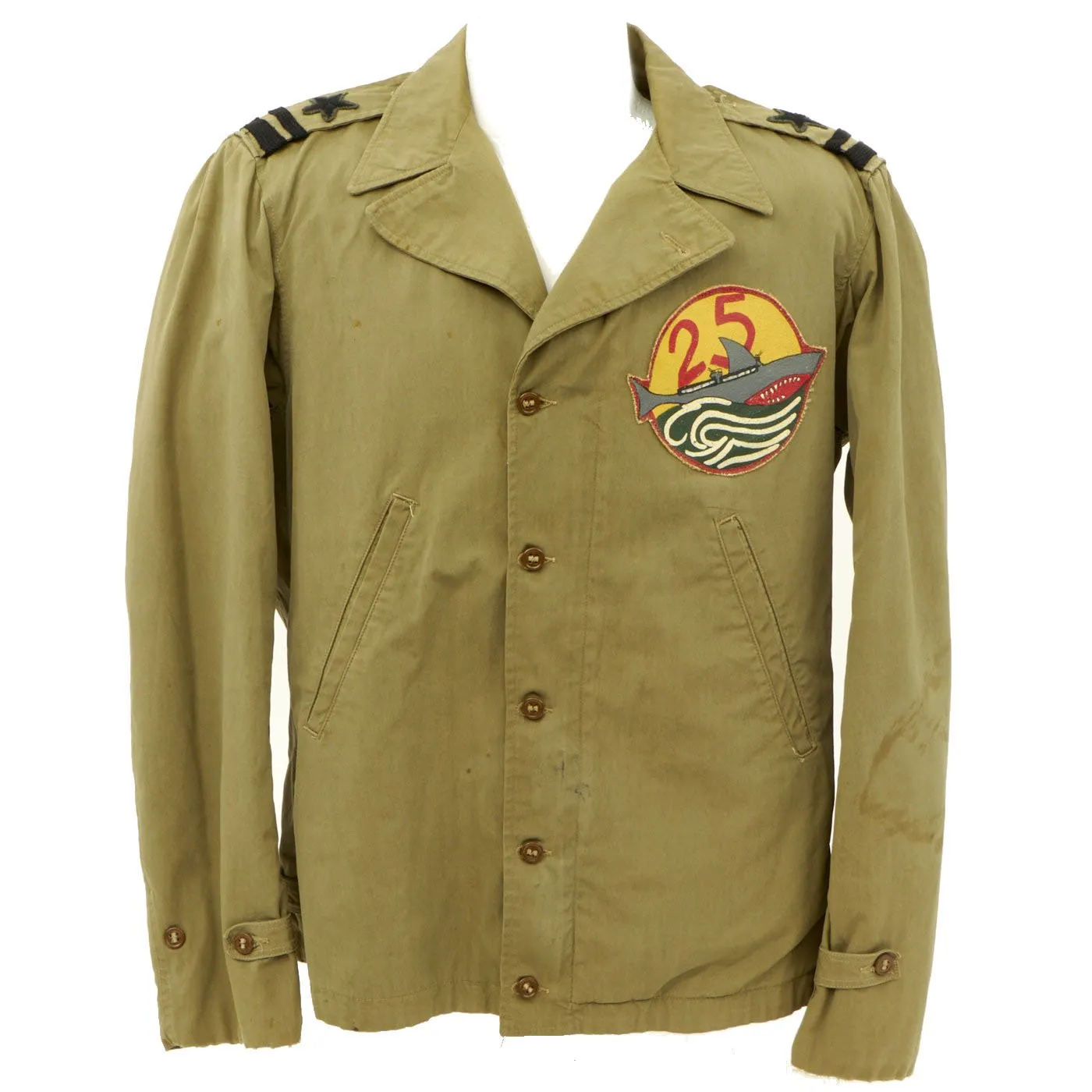 Original U.S. WWII USN Patrol Boat PT-25 Motor Torpedo Boat Squadron Lt's Decorated M-41 Jacket - As Seen In Book