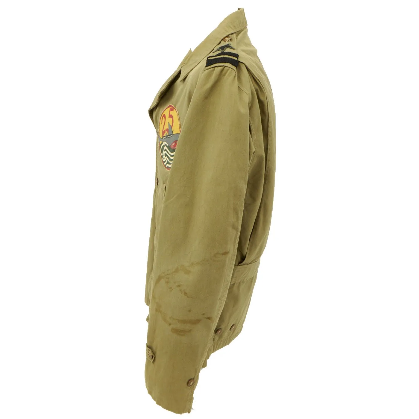 Original U.S. WWII USN Patrol Boat PT-25 Motor Torpedo Boat Squadron Lt's Decorated M-41 Jacket - As Seen In Book