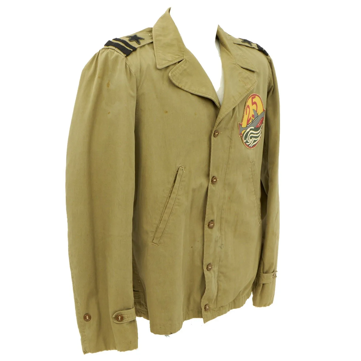 Original U.S. WWII USN Patrol Boat PT-25 Motor Torpedo Boat Squadron Lt's Decorated M-41 Jacket - As Seen In Book