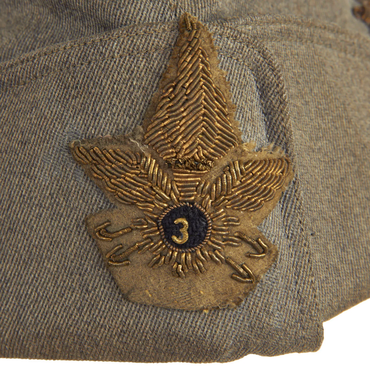 Original WWII Italian Officer Bustina Field Cap - 3rd Motorized Transport