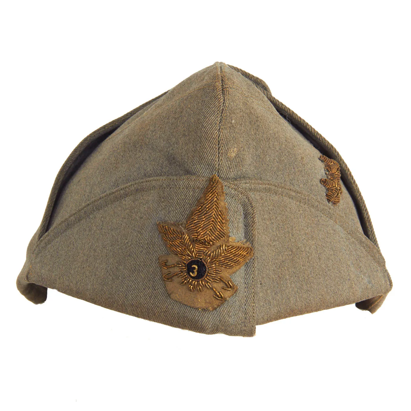 Original WWII Italian Officer Bustina Field Cap - 3rd Motorized Transport