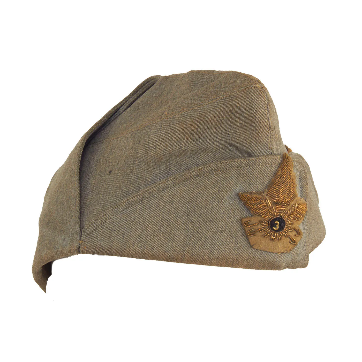 Original WWII Italian Officer Bustina Field Cap - 3rd Motorized Transport