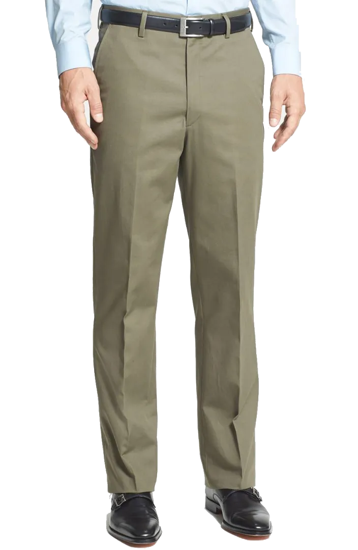 Performance Dress Khaki<br>Flat Front<br>Regular Rise