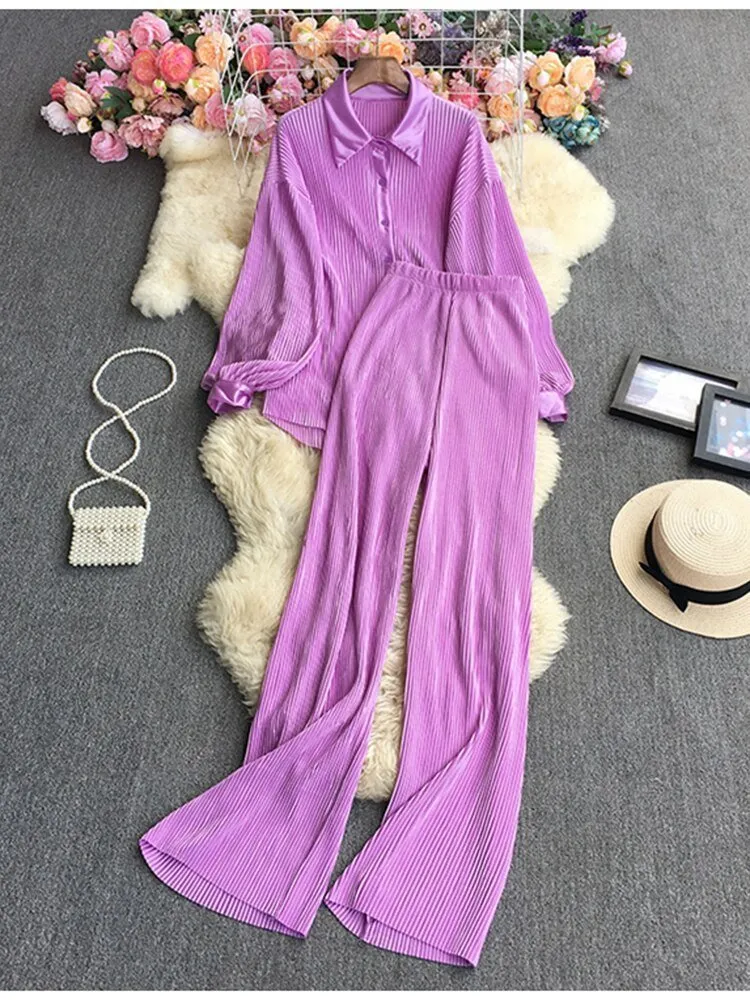 Pre Order:  Pleated Set - @silvercurls_