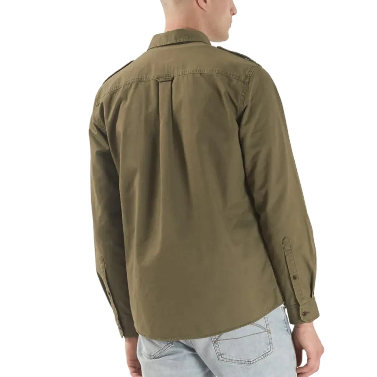 Pretty Green Khaki Celestial Military Shirt