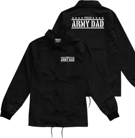Proud Army Dad Military Mens Coaches Jacket