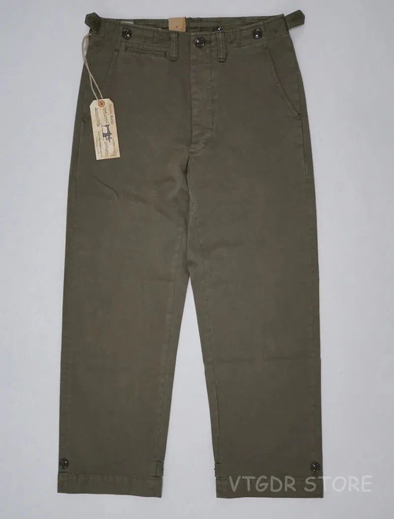 Repro US Army M-45 Vintage Military Pants - Olive Natural