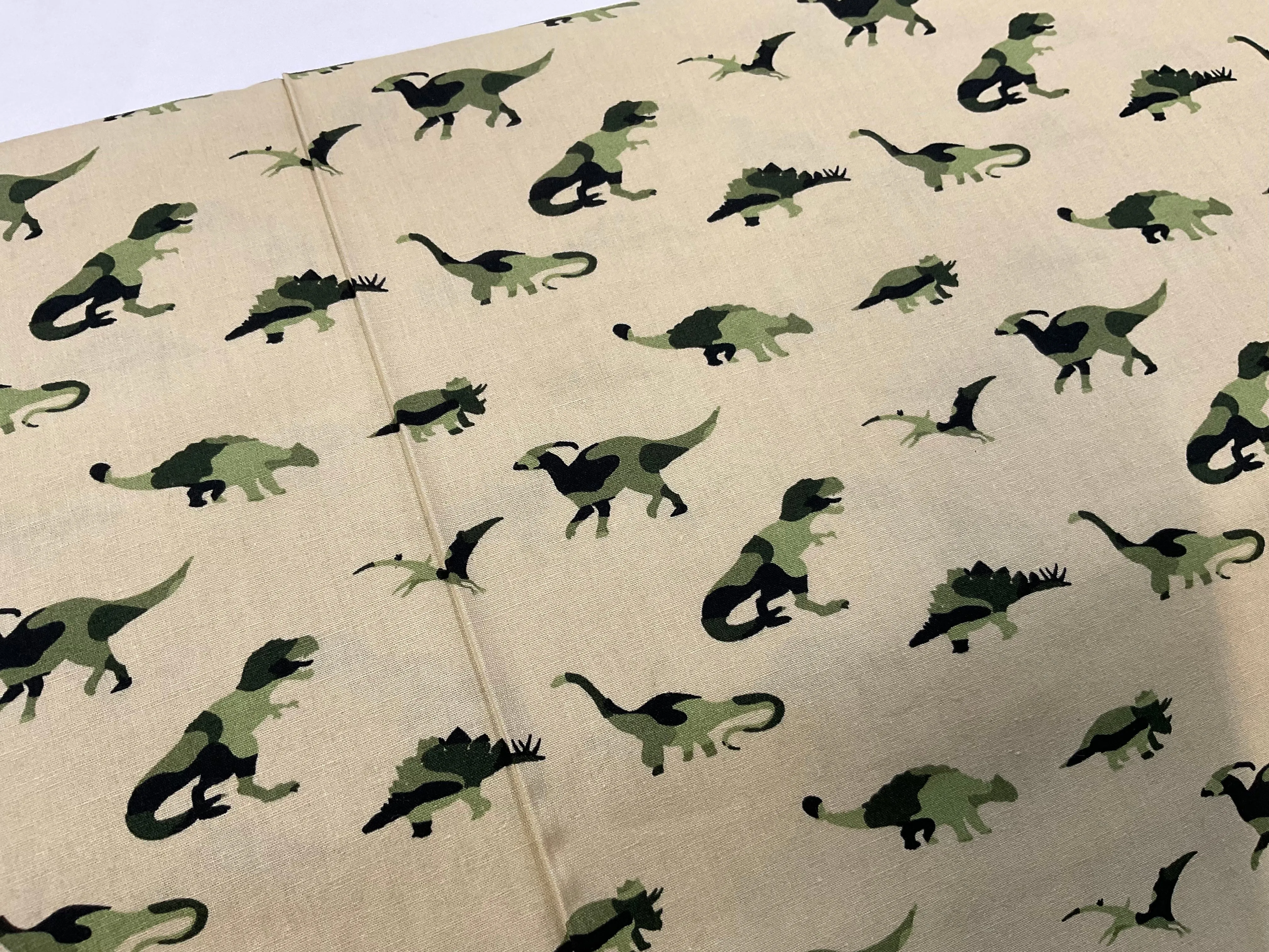 SALE - Camouflage Dinosaurs Cotton Poplin