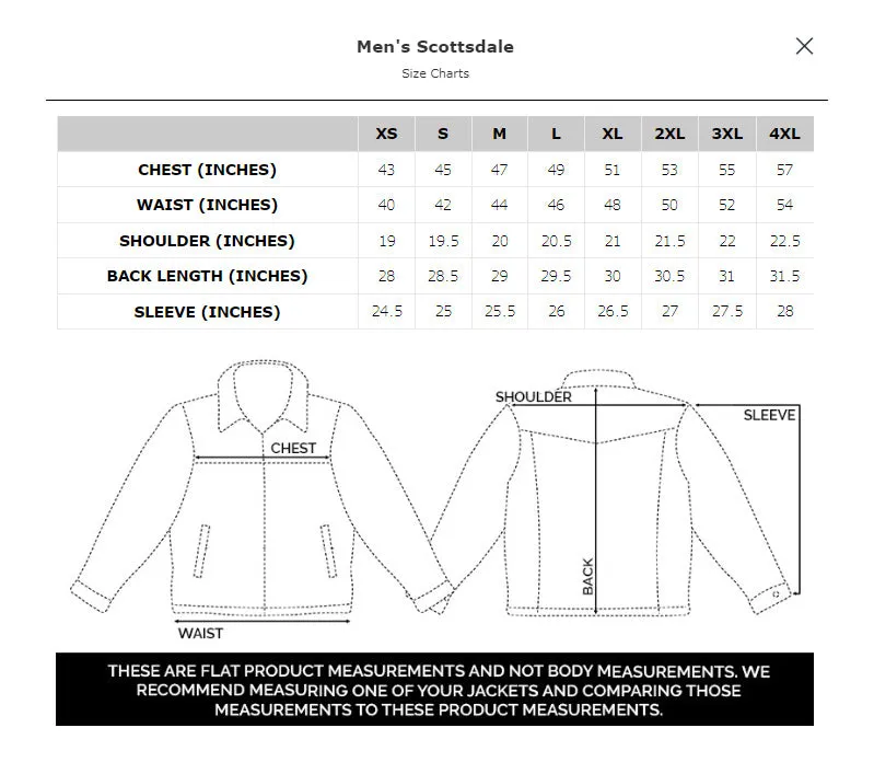 STS Ranchwear Mens Scottsdale Caramel Suede Leather Jacket