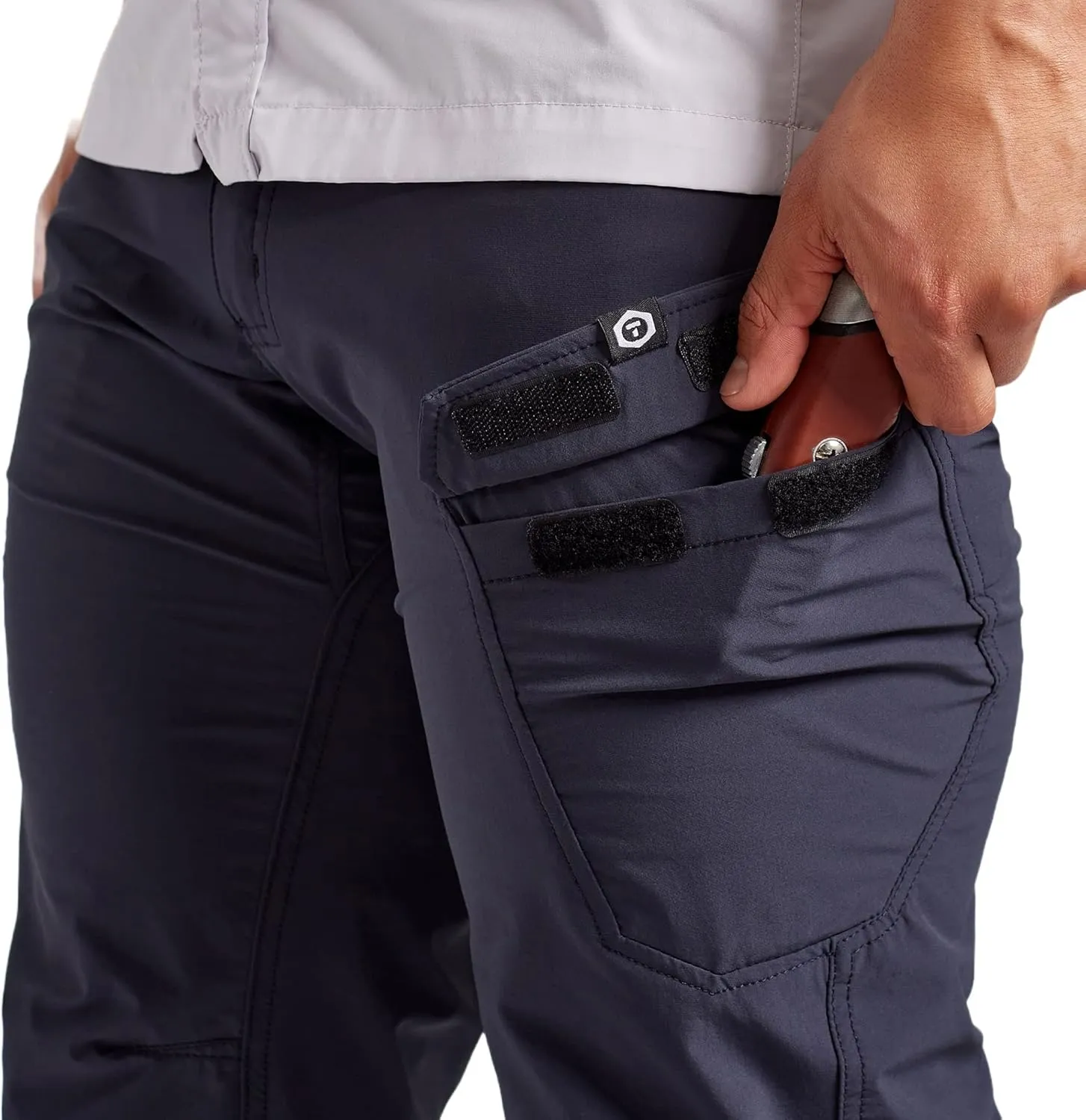 TRUEWERK Mens Work Pants - T1 WerkPants Relaxed Fit, Lightweight, Moisture Wicking, Tactical Cargo Pants with 4-Way Stretch