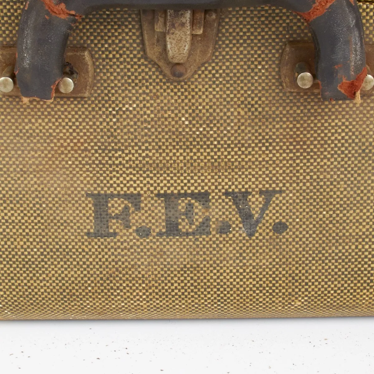 U.S. WWII Named Naval Officer Uniform Collection with Vintage Suitcase