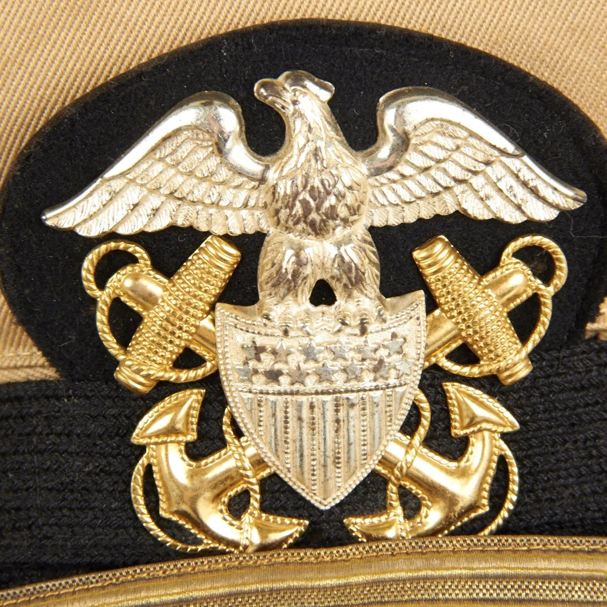 U.S. WWII Named Naval Officer Uniform Collection with Vintage Suitcase